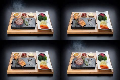 Amazon De Familien Grillset X Beefstone Lavastein Steak Brett Hot Stone Steingrill Set