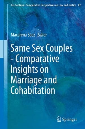 Same Sex Couples Comparative Insights On Marriage And Cohabitation Ebook By Author