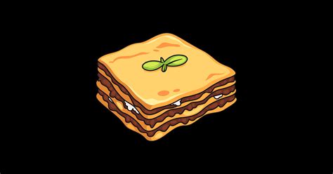Lasagna Cartoon Illustration Lasagna Cartoon Illustration Sticker