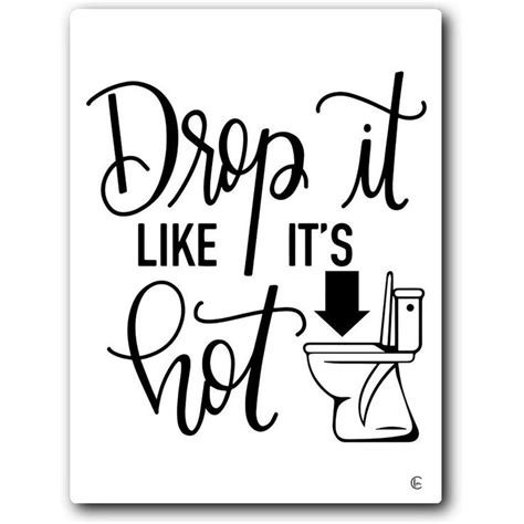 Drop It Like Its Hot 16x20 Gallery Wrapped Stretched Canvas Bed Bath