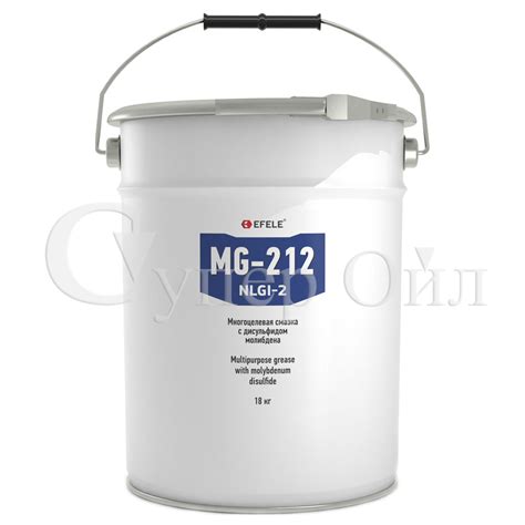 EFELE MG-212 (18 кг.) - смазка c дисульфидом молибдена - superoil.ru