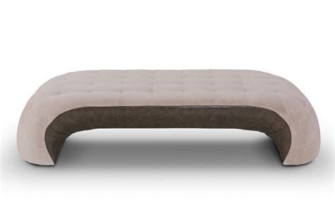 Банкетка овальная бежевая Meridian - купить за 59000 руб в интернет ...