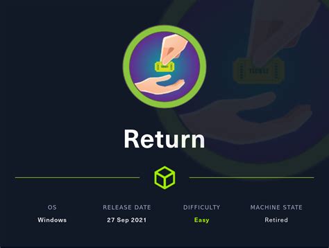 HackTheBox Return Nasrallah