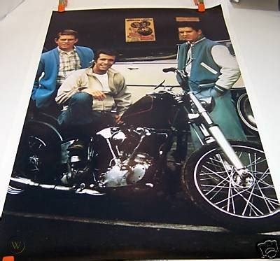 HAPPY DAYS FONZIE MOTORCYCLE POSTER HARLEY DAVIDSON 70s | #41266484