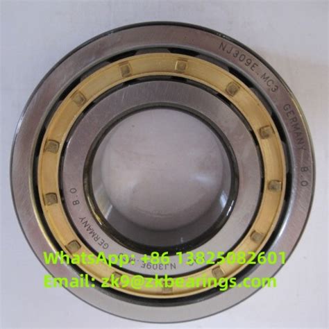 NJ309-E-TVP2 Single Row Cylindrical Roller Bearing 45x100x25 Mm, NJ309 ...