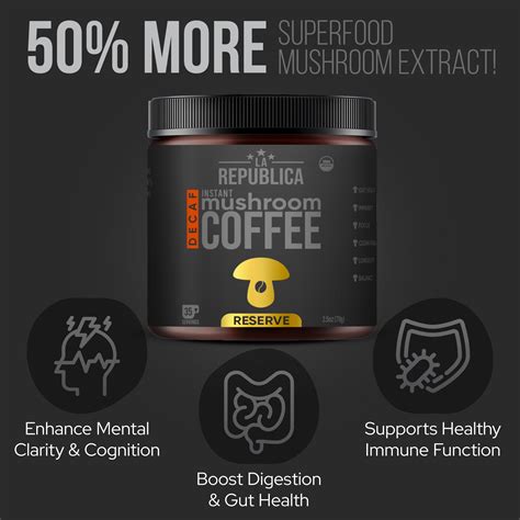 DECAF Reserve Mushroom Coffee – La Republica Superfoods