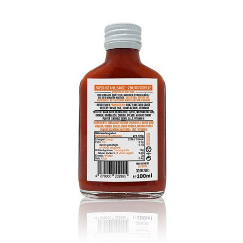 Crazy Bastard Sauce Superhot Naga 100ml Online Kaufen Pepperworld Hot Shop