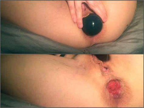 Long Anal Dildo Gaping Anal Booty Pornstar LilySkye Giant Ball