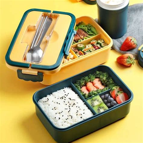 Bento box japanese style for kids Student food container Wheat Straw ...