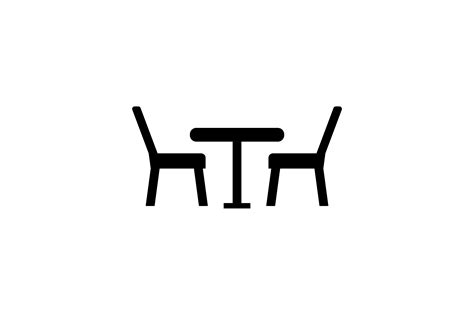 Chair And Table Glyph Icon Vector Graphic By Riduwanmolla Creative