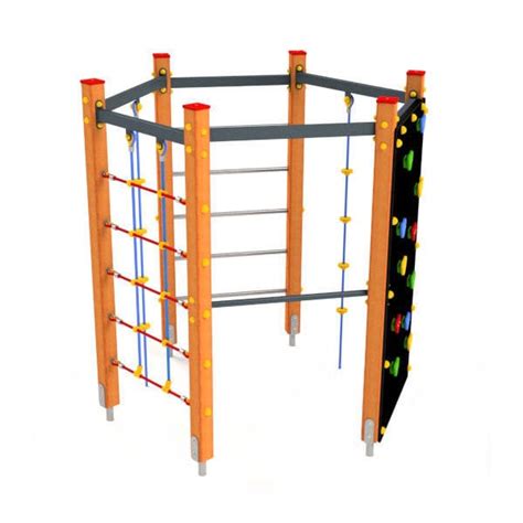 Festinstallierte Kletterwand 3630D Astrus Playgrounds für Spielplätze