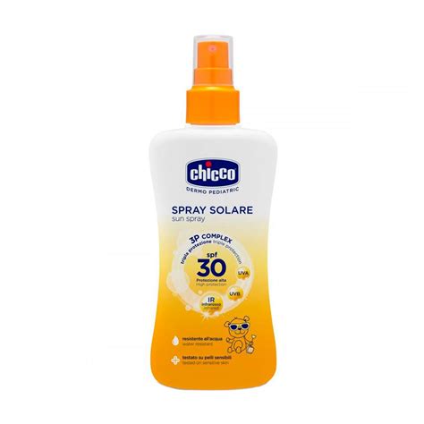 Солнцезащитный спрей для детей Chicco Dermo Pediatric Sun Spray 3Р ...