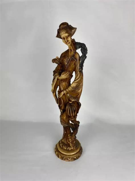 Sublime Statut Femme Asiatique En R Sine Des Ann Es Objet Ancien