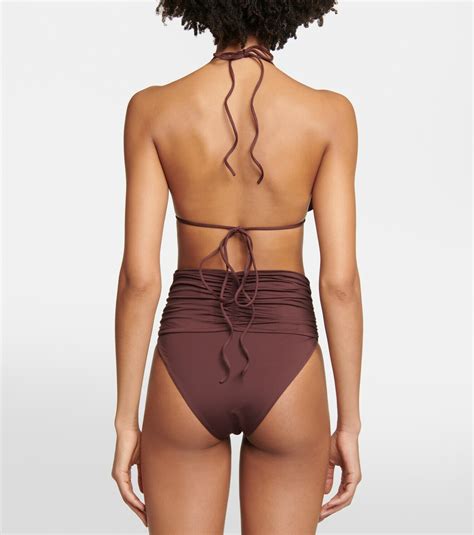 Magda Butrym Appliqu Bikini Top Magda Butrym