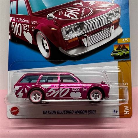 美版 Hot Wheels Hotwheels HW WAGONS DATSUN BLUEBIRD WAGON STH SUPER TREASURE HUNT 興趣及遊戲 玩具
