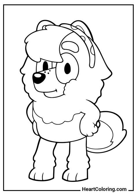 Dibujos De Bluey Para Colorear ¡más De 30 Impresiones