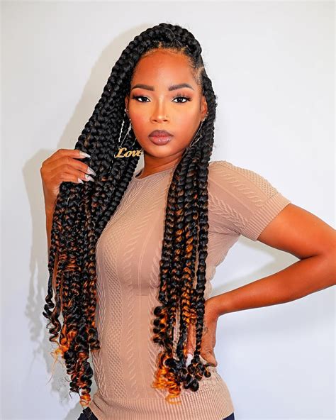 19 Large Box Braids Hairstyles To Try In 2024 Zohna