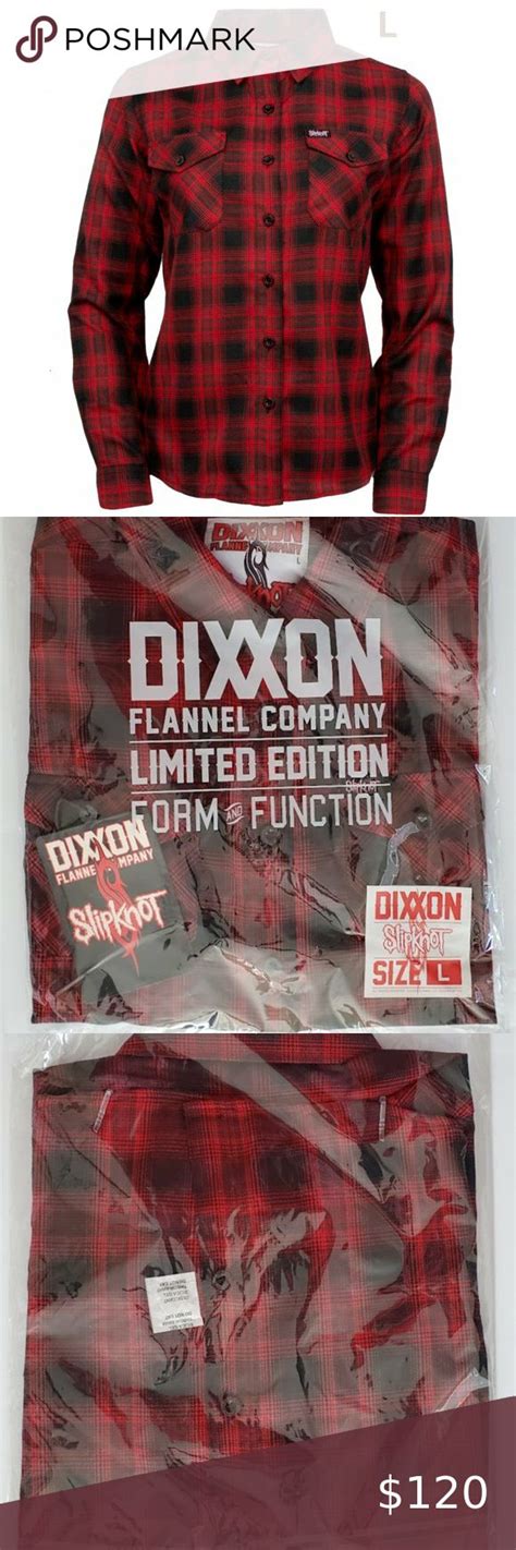 Dixxon Flannel The Slipknot Limited Edition Womens Flannel Shirt Large