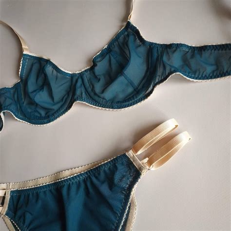 Mesh Lingerie Set Sheer Bra Transparent Lingerie Bra And Etsy
