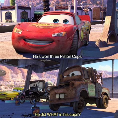 Jokes that make you think twice. | Disney pixar cars, Disney animated