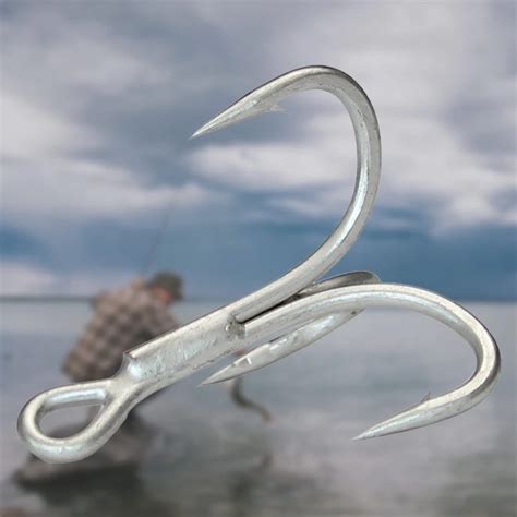 Pcs High Carbon Steel Treble Hooks Super Sharp Fishing Hooks Fishing