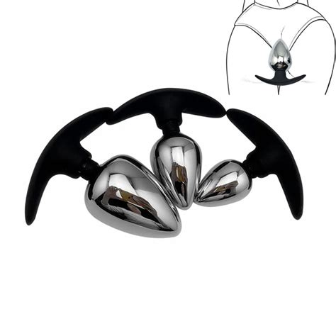 Unterw Sche Im Freien Kleine Gro E Gr E Metall Silikon Anal Beads Butt Plug Dildo