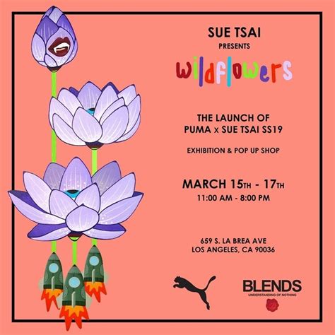 Sue Tsai x Puma "Wildflowers" Opening - Product Launch in Los Angeles