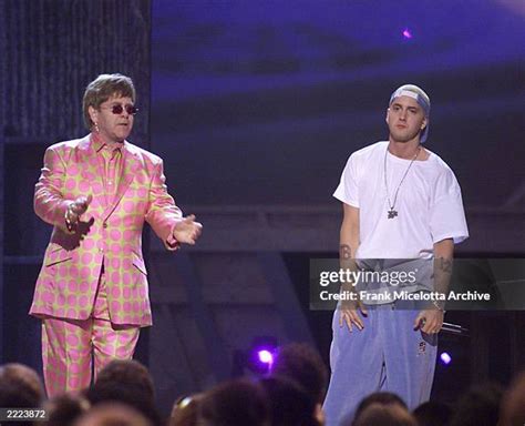 Award Stage Music Music Elton John Eminem Photos And Premium High Res