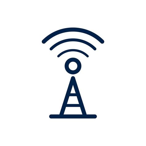 Premium Vector Broadcast Transmitter Antenna Icon Design Vector