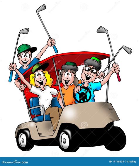 Golfing Family Royalty Free Stock Photo - Image: 17140635