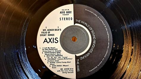 Yesterday Acker Bilk Folio Of Great Songs Vintage Axis Lp Vinyl