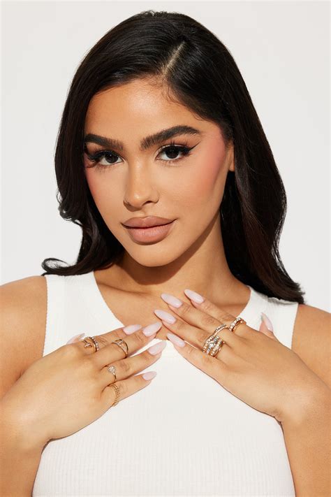 Treat Me Right Or Bye 12 Piece Ring Set Gold Fashion Nova Jewelry Fashion Nova