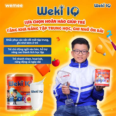 Thực Phẩm Dinh Dưỡng WEKI IQ Phát Triển Trí Não, DHA, Omega 3, Canxi ...