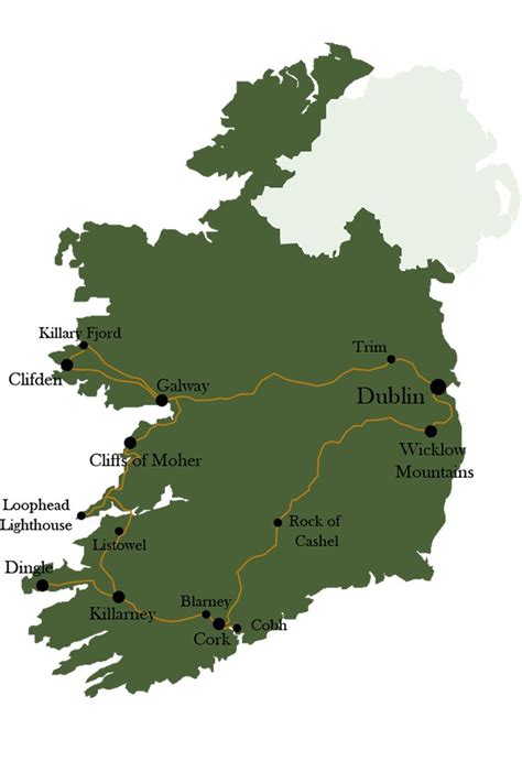 Our 12 Day Ireland Roadtrip Map Itinerary Ireland Road Trip