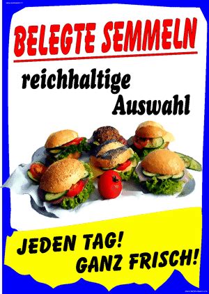 Plakat Belegte Semmeln B Cker Plakatshop Kiesel Plakate