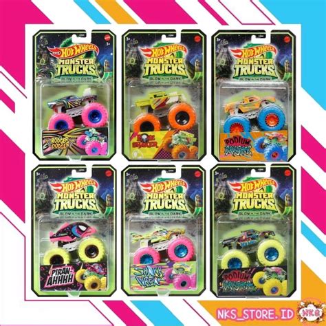 Jual Hot Wheels Hotwheels Monster Trucks Glow In The Dark Original Shopee Indonesia