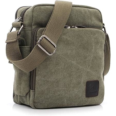 Outreo Borsa Tracolla Uomo Borse Da Spalla Di Tela Canvas Messenger Bag