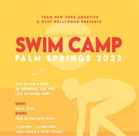 Swim Camp 2023: Join Us in Palm Springs on March 19-26 | Registration ...