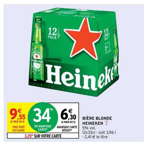 Promo Bi Re Blonde Heineken Chez Intermarch Contact Icatalogue Fr