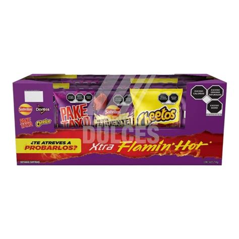 Sabritas Flamin Hot Pack Charola Con Sobres Dulcer As Y Reposter As Grupo H S Comercial
