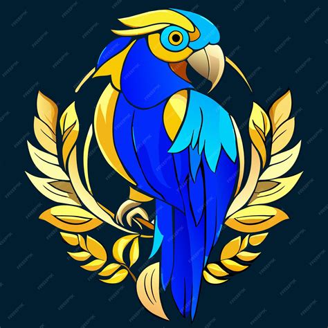 Premium Vector Rainbow Parrot Vector Illustration