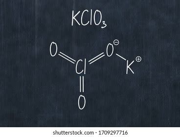 Potassium Chlorate Formula Handwritten Chemical Formula Stock ...