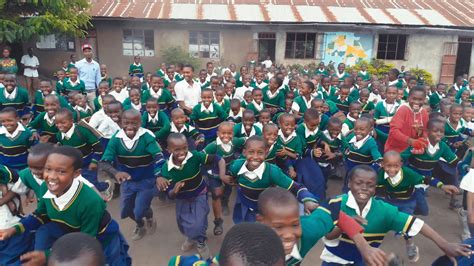aerial view   school  africa  stock video