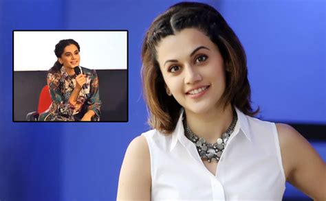 Video Taapsee Pannu Shuts Down A Reporter Who Asked Her To Speak In