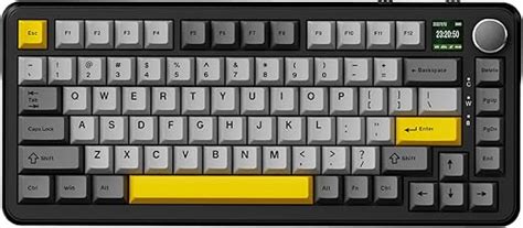 Ajazz Ak Max Teclado Mec Nico Sem Fio Rgb Estrutura Gasket N Key Rollover Teclas Hot Swap