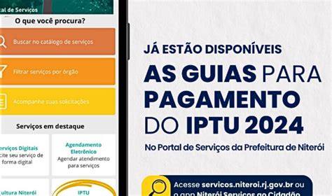 O IPTU 2024 está disponível no Portal de Serviços da Prefeitura