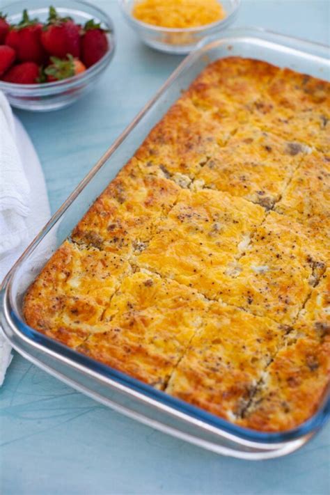 Easy Sausage & Egg Breakfast Casserole - A Joyfully Mad Kitchen