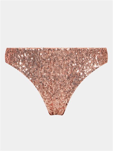 Guess Dół od bikini E GO KBMV Różowy Modivo pl