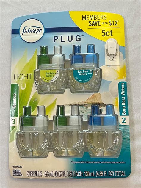 Amazon Febreze Plug In Refills 5pack Bamboo 3ct And Bora