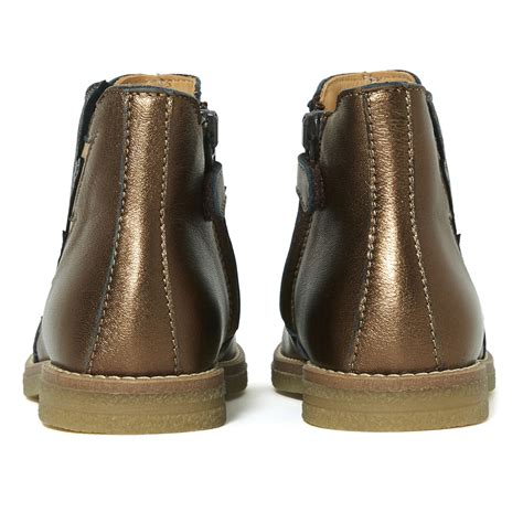 Lightning Boots Gold Ocra Shoes Children